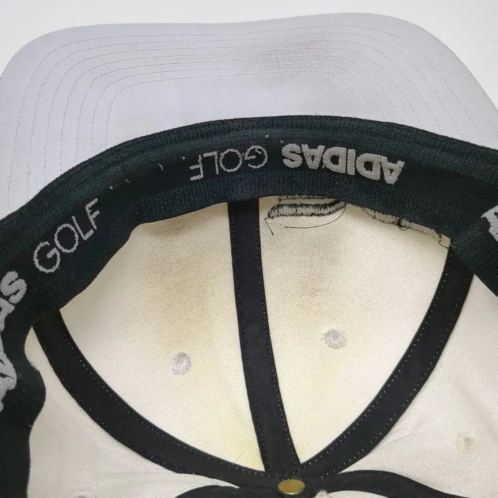 Adidas Vessel Golf Baseball Cap White XL Mesh Back Fitted Wing Logo Sport Hat